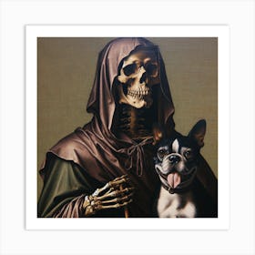 Time waits for No Dog V Art Print