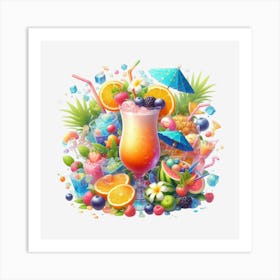 Tropical Drink 3 Art Print