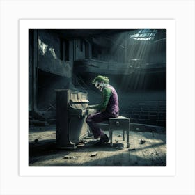 Joker At The Piano 2 Art Print