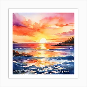 Sunset Art Print