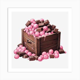 Pink Candy Crate 5 Art Print