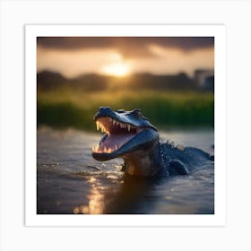 Alligator Art Print