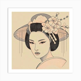 Japan Geisha Visual 104 Art Print