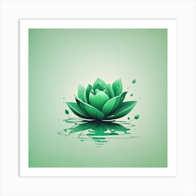 Lotus Flower Canvas Print Art Print