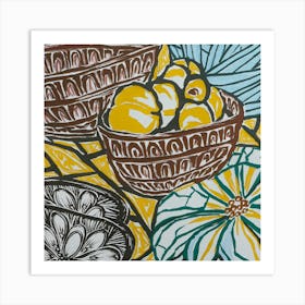 Bowls Of Fruit Art Print