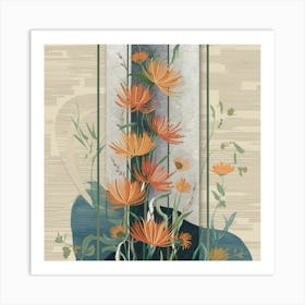 Flowers In A Vase 50 Art Print