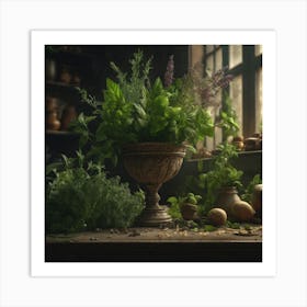 Herb Garden 1 Art Print