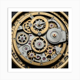 Close Up Of A Watch 4 Art Print