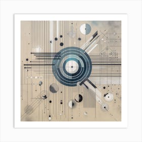 Abstract Circles Art Print