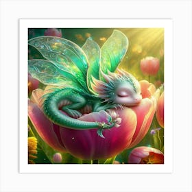 The Sleepy Dragon Art Print