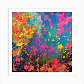 Colorful Flowers Art Print