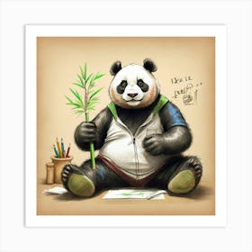 Panda Bear 38 Art Print