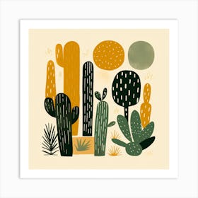 Cactus Illustration Art 90 Art Print