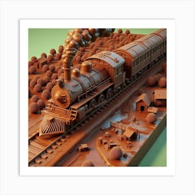 Train In The Forest 1 Art Print