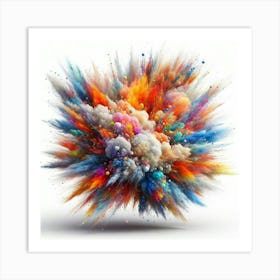 Colorful Powder Explosion 6 Art Print