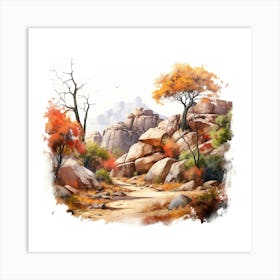 Rocky Landscape Art Print