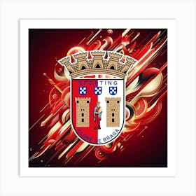 S.C. Braga Logo Wall Art 4 Art Print