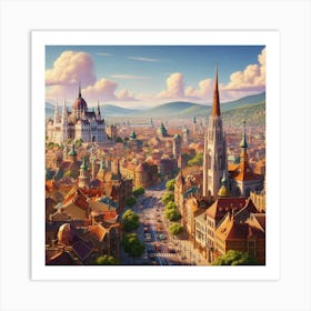 Castle Citadel: Buda Blues Art Print