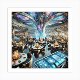 Ethereal Nexus Restaurant Art Print