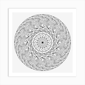 Spiral Mandala 10 Art Print