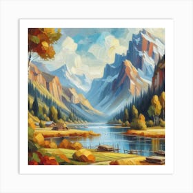 Landscape Painting 2 Art Print