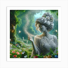 Fairy In The Forest 2 Art Print