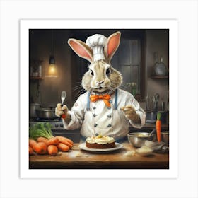 Chef Bunny 1 Art Print