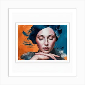 Contemporary Artwork Inspired By Amadeo Modigliani (1) 2 Art Print