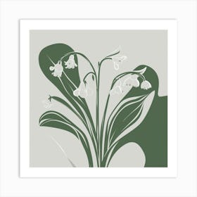 Elegant Simplicity Lily Of The Valley In Matisse Style 1 Art Print