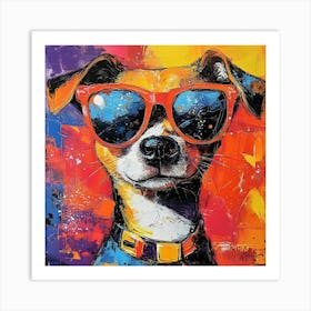 The Coolest Dog In Town 5 Art Print