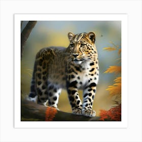 SPOTTED LEOPARD Art Print