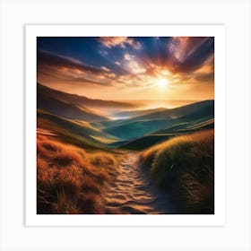 Path To The Sun 1 Art Print