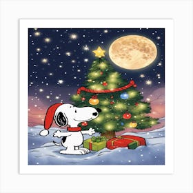Snoopy Christmas 1 Art Print