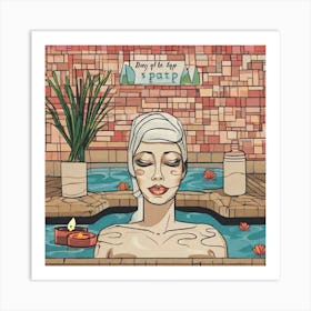 Day At The Spa 1 Art Print