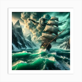 Aeolus Greek God Of The Wind Art Print