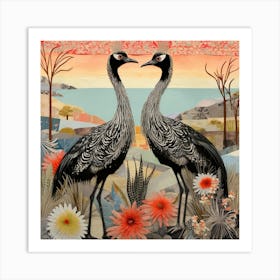 Bird In Nature Emu 4 Art Print