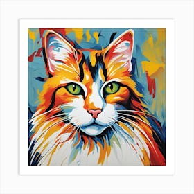 Cat Painting 1 Art Print