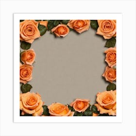 Frame Of Roses 10 Art Print