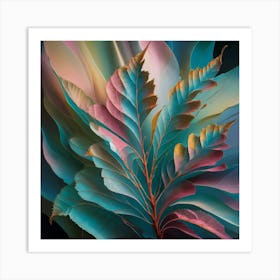 Abstract Of A Leaf Art Print