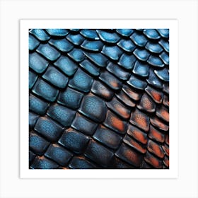 Dragon Skin Texture Art Print