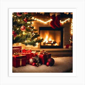 Christmas Tree Stock Videos & Royalty-Free Footage Art Print