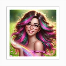 Rainbow Girl Art Print