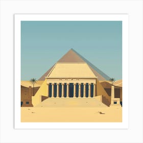 Egyptian Temple Art Print