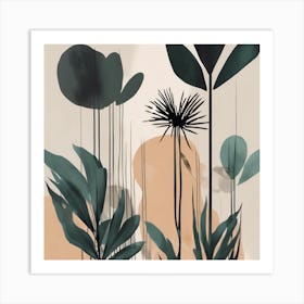 Abstract Of Plants Art Print