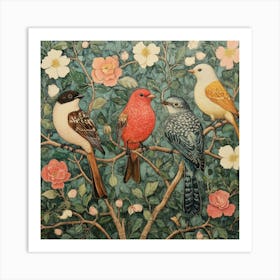 Birds In A Tree Art 8 Art Print