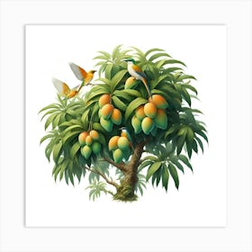 A Beautiful Mango Tree 4 Art Print