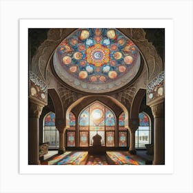 Stained Glass Dome Art Print