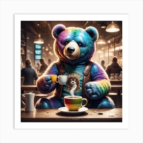 Rainbow Bear Art Print