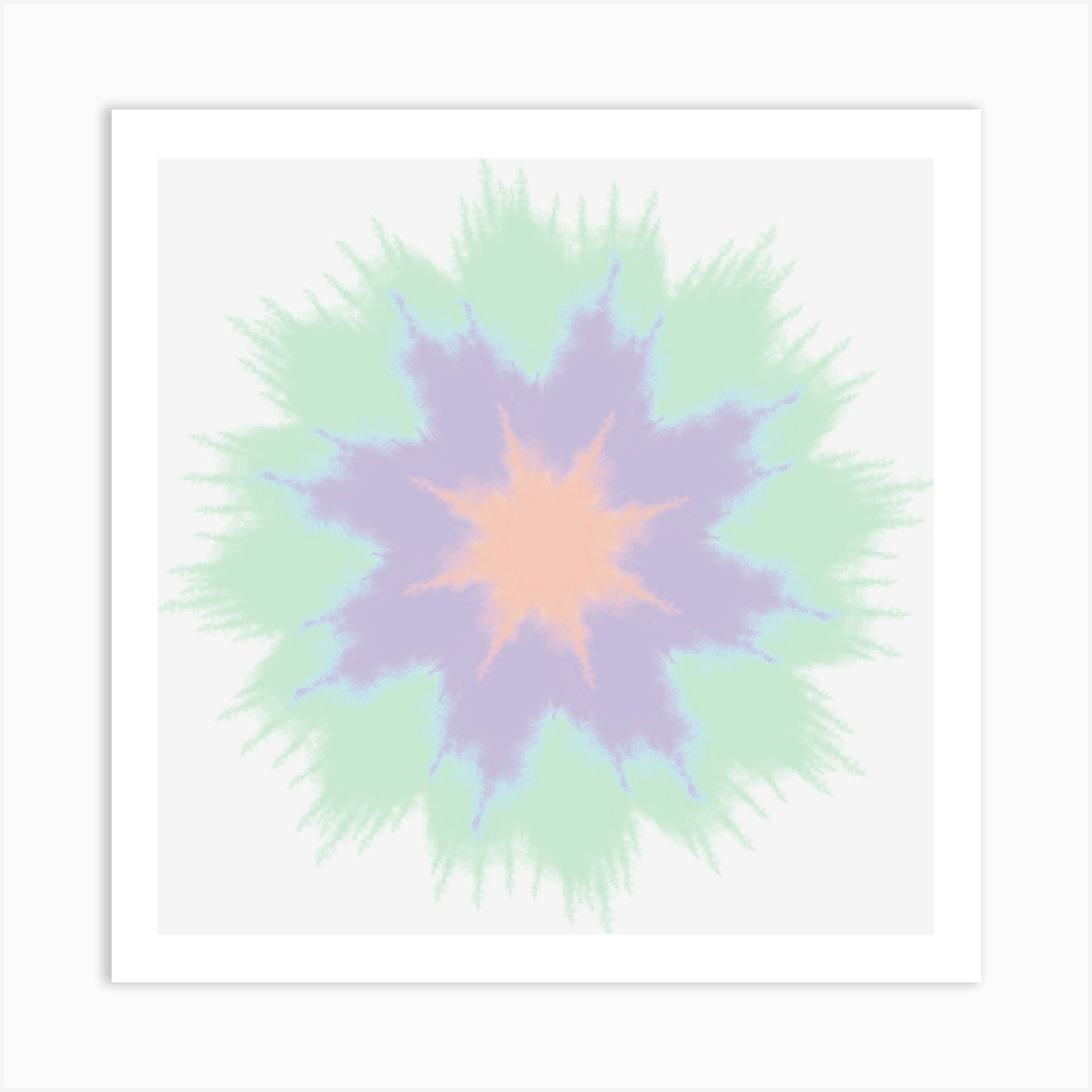 Fractal Flower 2 Art Print by Tārā Design Studio