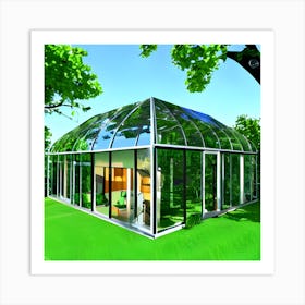 Glass House 2 Art Print